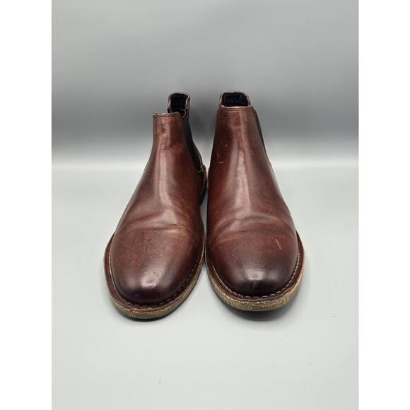 Kenneth Cole Reaction Mens Brown Leather Chelsea Boots Size 10.5 Ankle Boots main image 6